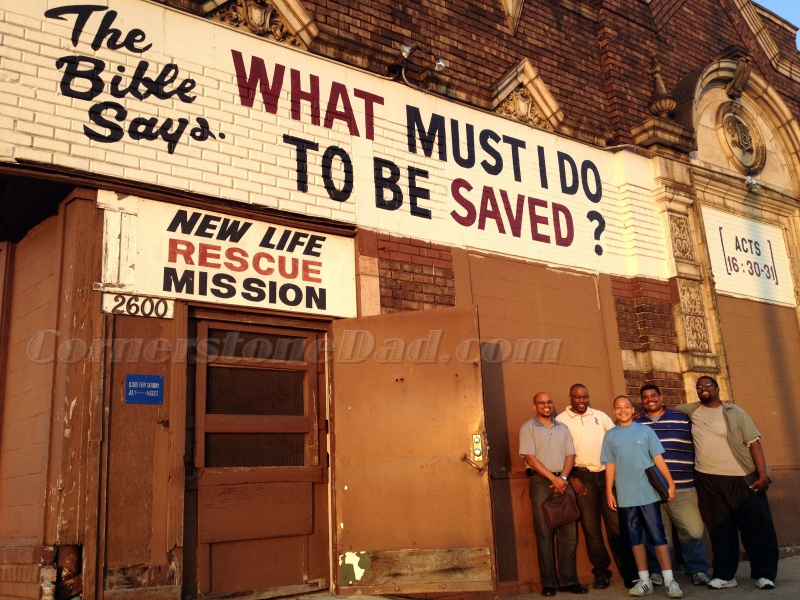 Big Rob is on the far right. It was Rob who encouraged us (the fellas who all would later attend different churches) to go to the mission, have our own men's bible study, home church, radio show...and those were just the few of the things I jumped in on!